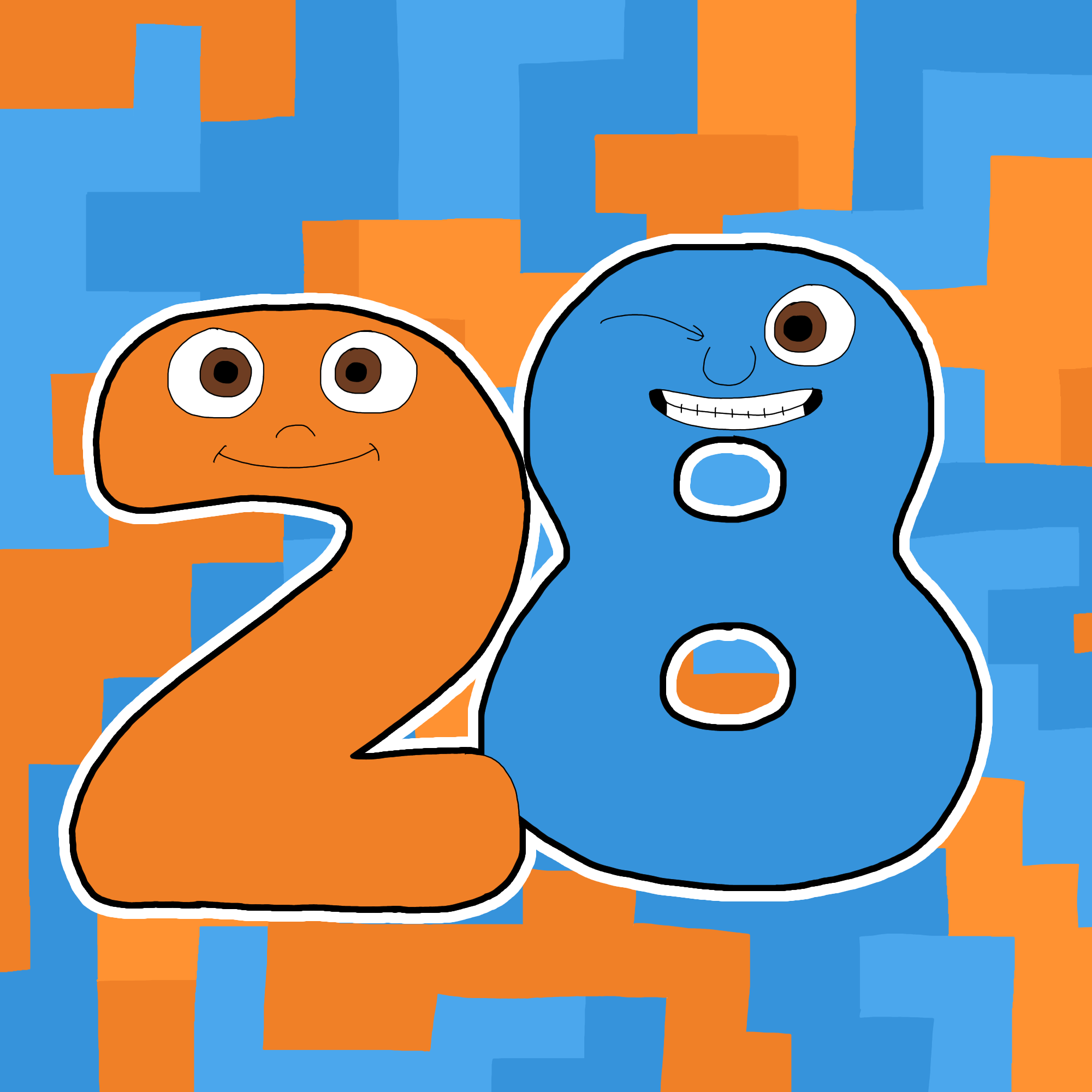Numberjacks More Math Deviantart Numberjacks 2 and 8 by SuperSonicMouse on DeviantArt