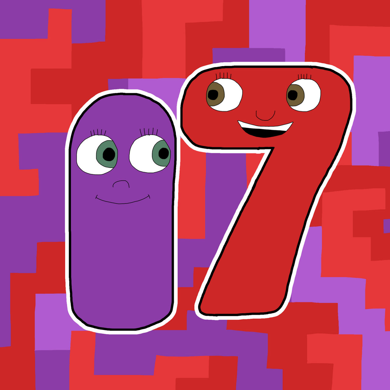 Numberjcaks Numberjacks 1 and 7 by SuperSonicMouse on DeviantArt