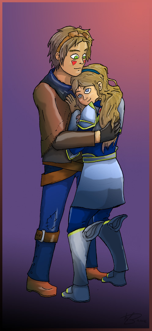 Ezreal and Lux Hug