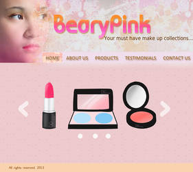 Sample Website Design- make up collection