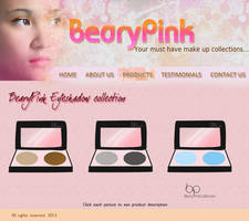 Sample Website Design- make up collection