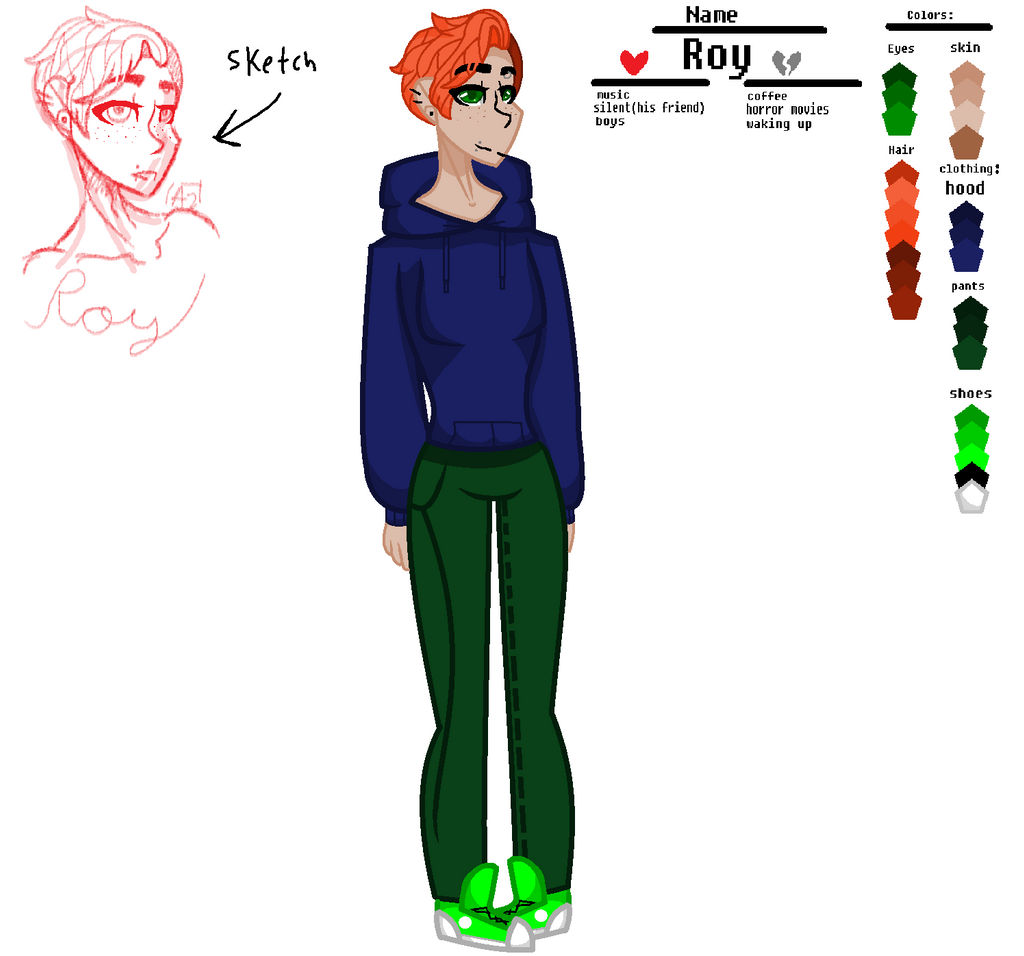Roy Ref Sheet by theartisan2 on DeviantArt
