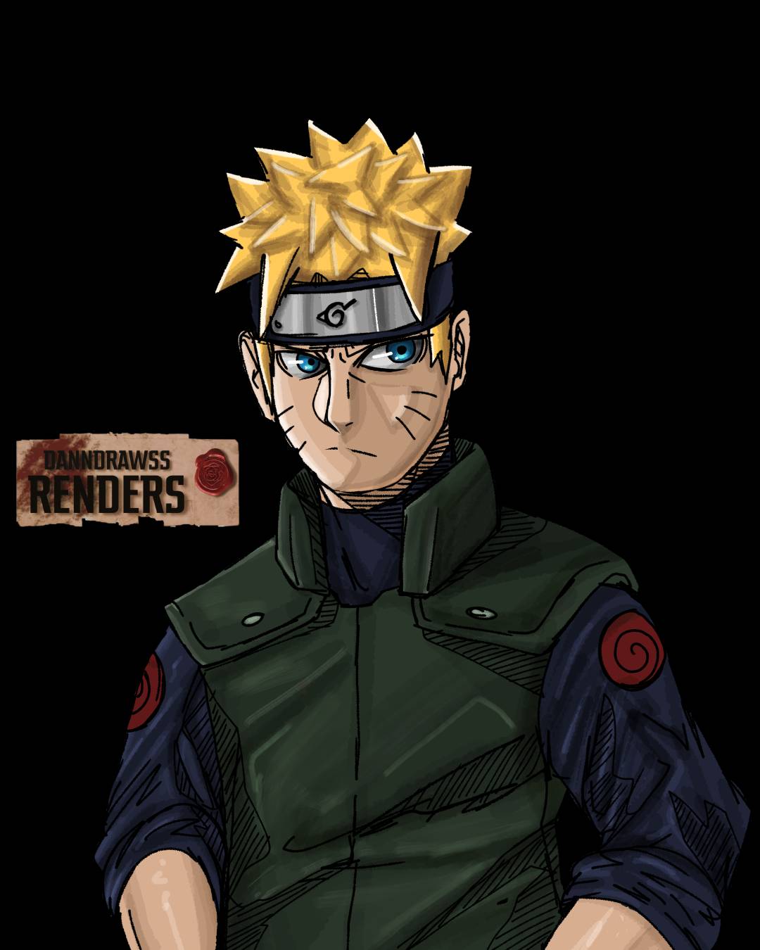Naruto as Jonin by danndrawss on DeviantArt