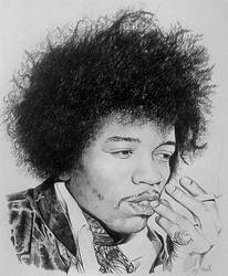 Jimi Hendrix by stevenbeattie