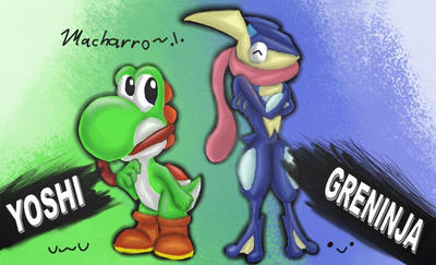 Yoshi and Greninja