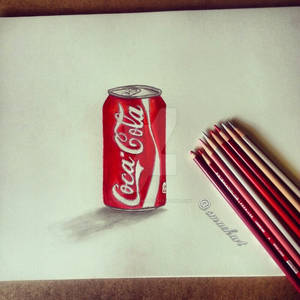 Coca-Cola can drawing