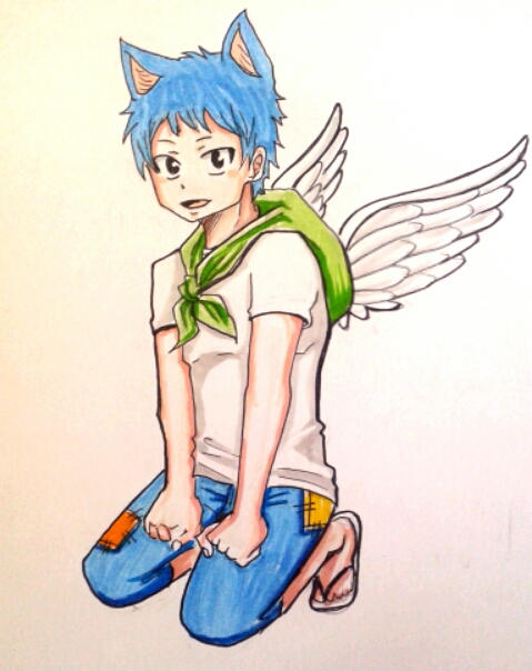 Fairy Tail Happy Human Form By BakaAden On DeviantArt fairy-tail-happy-human-form-by-bakaaden-on-deviantart