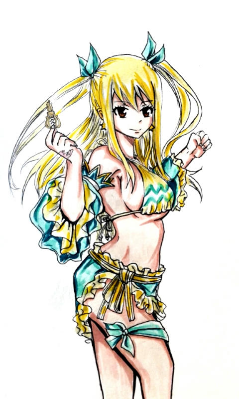 fairy tail lucy star dress aquarius Lucy's First Star Dress