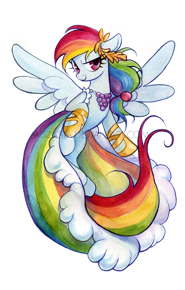 Rainbow Dash in a dress