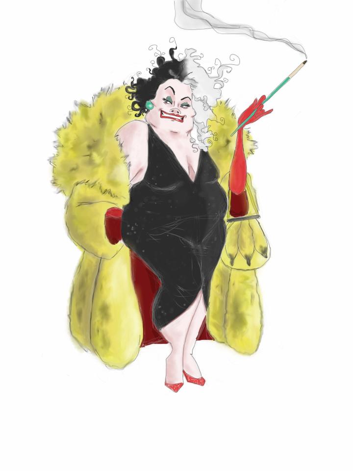 Download Fat Cruella Deville By Bluyou On Deviantart