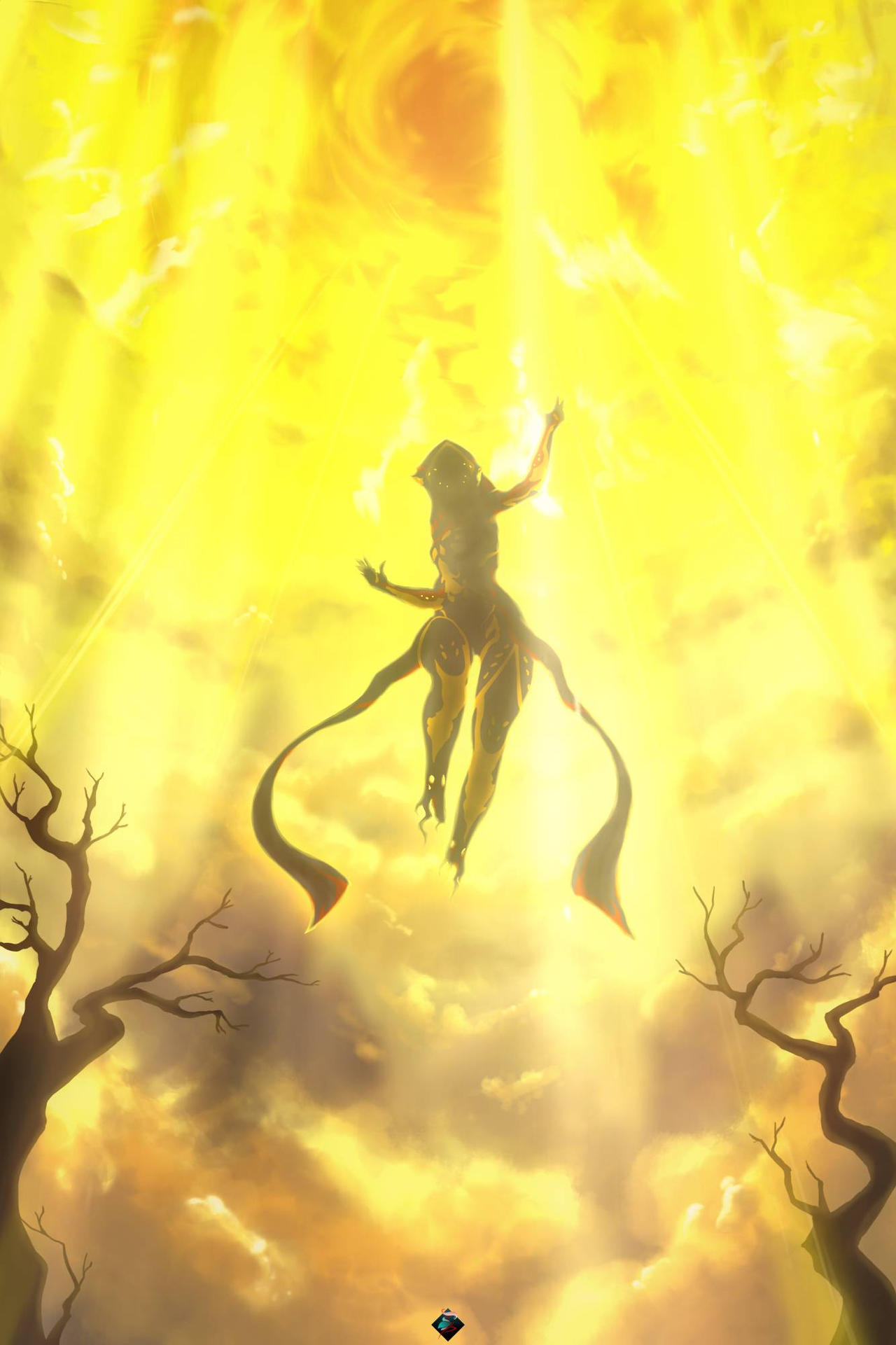 Wisp from Warframe Fanart by Vaporshine on DeviantArt