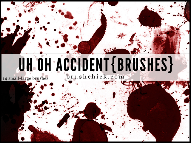 Uh Oh Accident, Splatter Brush Pack