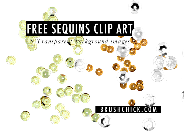 Free Clip Art, Sequins