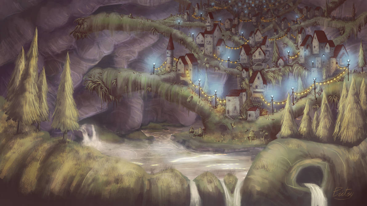 Treetown of the Spiderfolk by pictsy Treetown of the Spiderfolk by pictsy