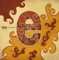 'e' letter in batik