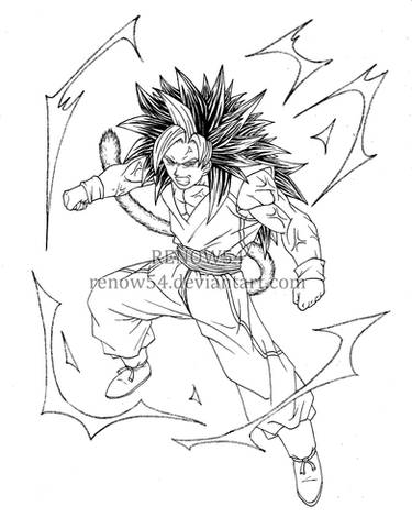 gogeta ssj4 para imprimir , desenho gogeta ssj4