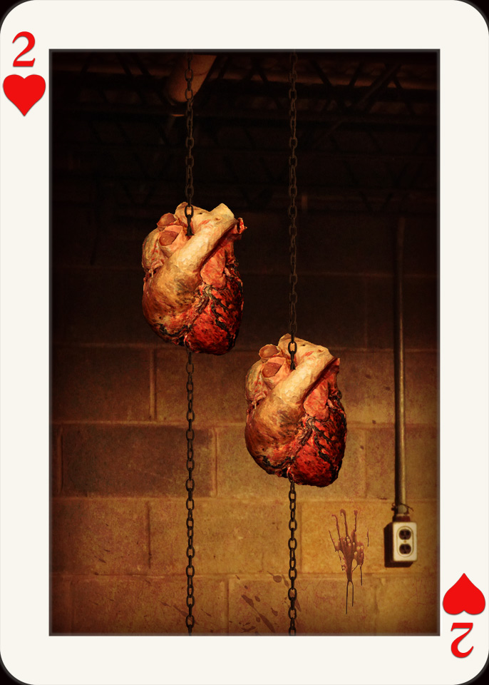 Two of Hearts - a playing card