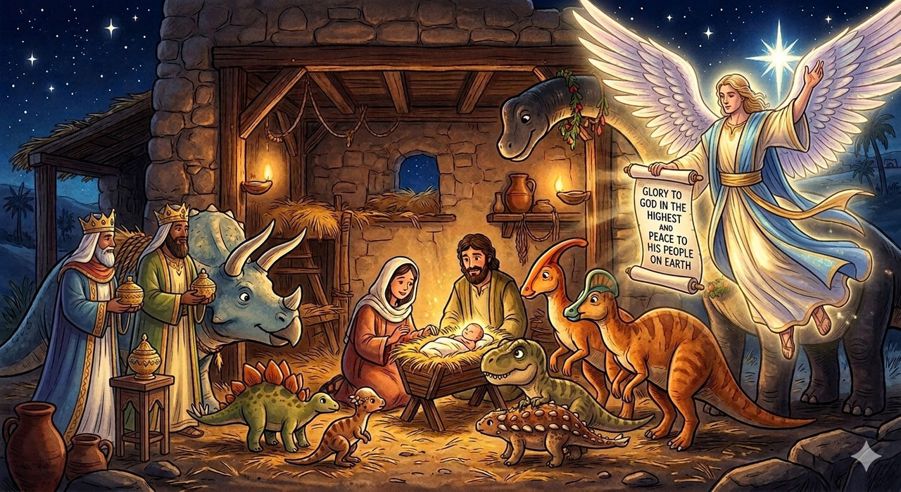 Deviantart Nativity The Nativity Scene with Dinosaurs by TheBostonAdam on DeviantArt