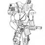 Power armor of armor-piercing troops 8akelit Mk.1