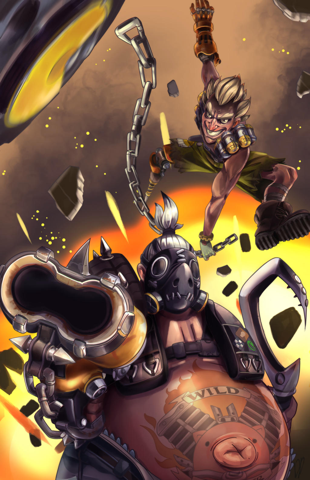 Junkrat And Roadhog By Devpose On DeviantArt junkrat-and-roadhog-by-devpose-on-deviantart