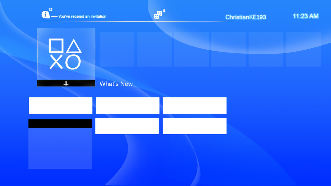 PS4 Dynamic Menu UI Base by Beijing54 on DeviantArt