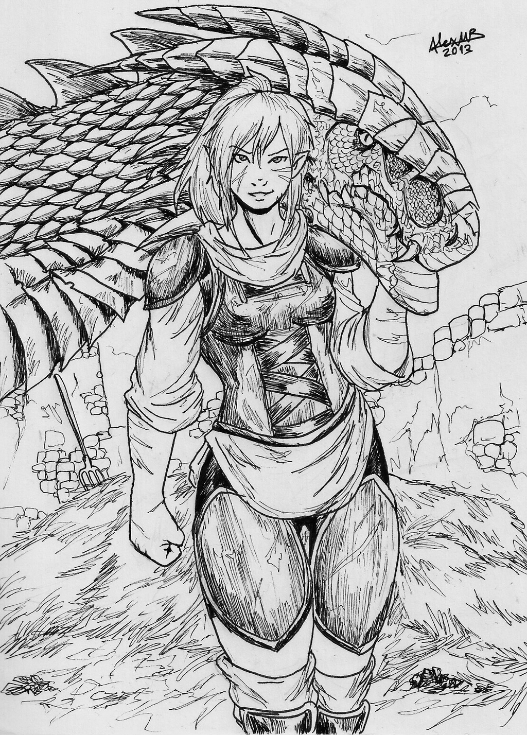 Shabazik Art. Half Dragon girl Mommy punishment | Modern Mogal Comic Dub. Half human