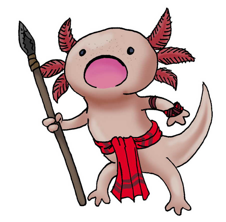 Axolotl Warrior by Shabazik