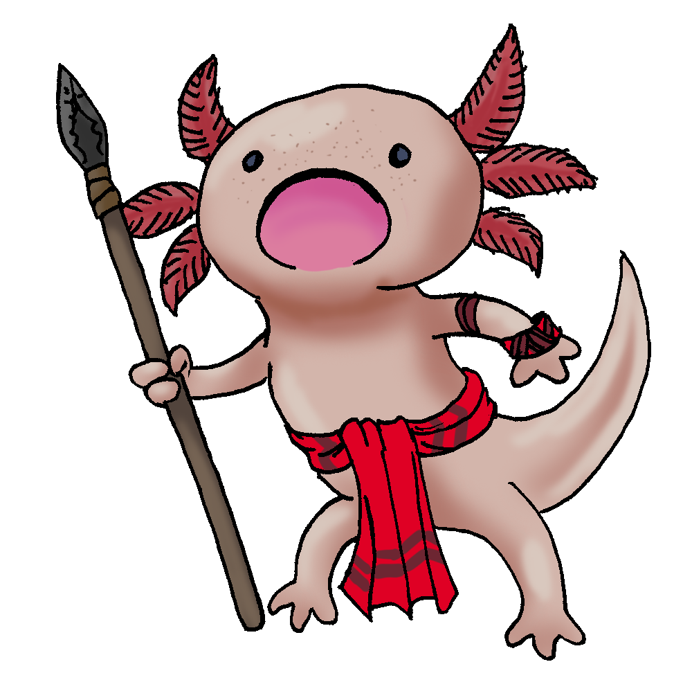 Axolotl Warrior by Shabazik