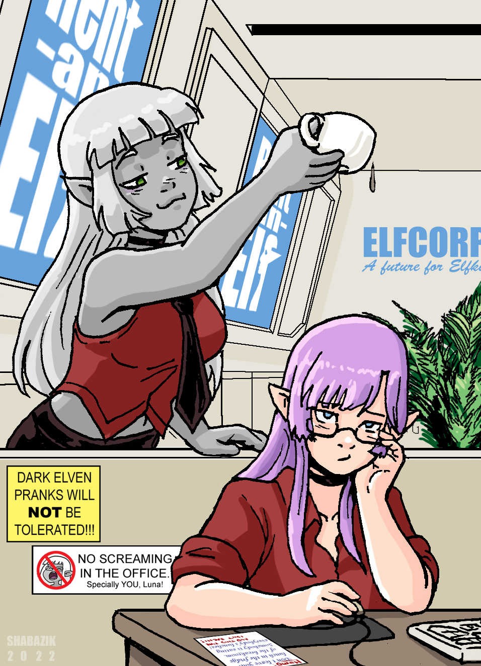 Hyperactive Elf Elf on Elf Violence by Shabazik on DeviantArt