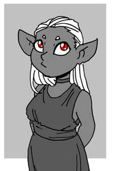 Goblin half drow don't exist don't be silly