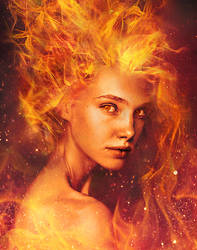 Fire Woman (Dota 2 Lina FanArt)