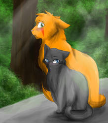 Fireheart and Cinderpelt