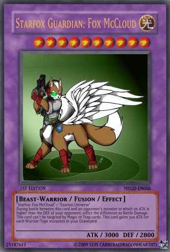 Fox McCloud taur YGO card