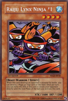 Raiju Clan 1 YGO card