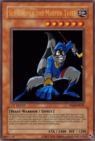 Sly Cooper YGO Card