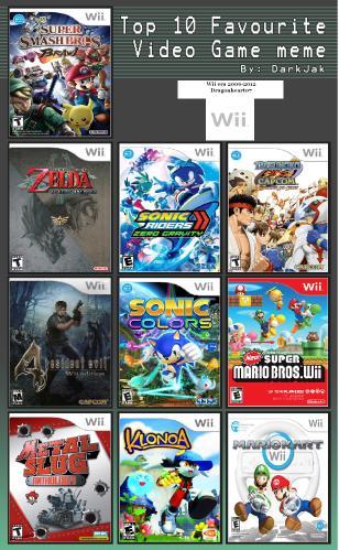 Top 10 Wii Games, DH07 by dragonheart07 on DeviantArt