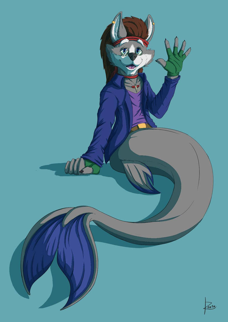 Merwolf Louie the Merwolf Commission by dragonheart07 on DeviantArt