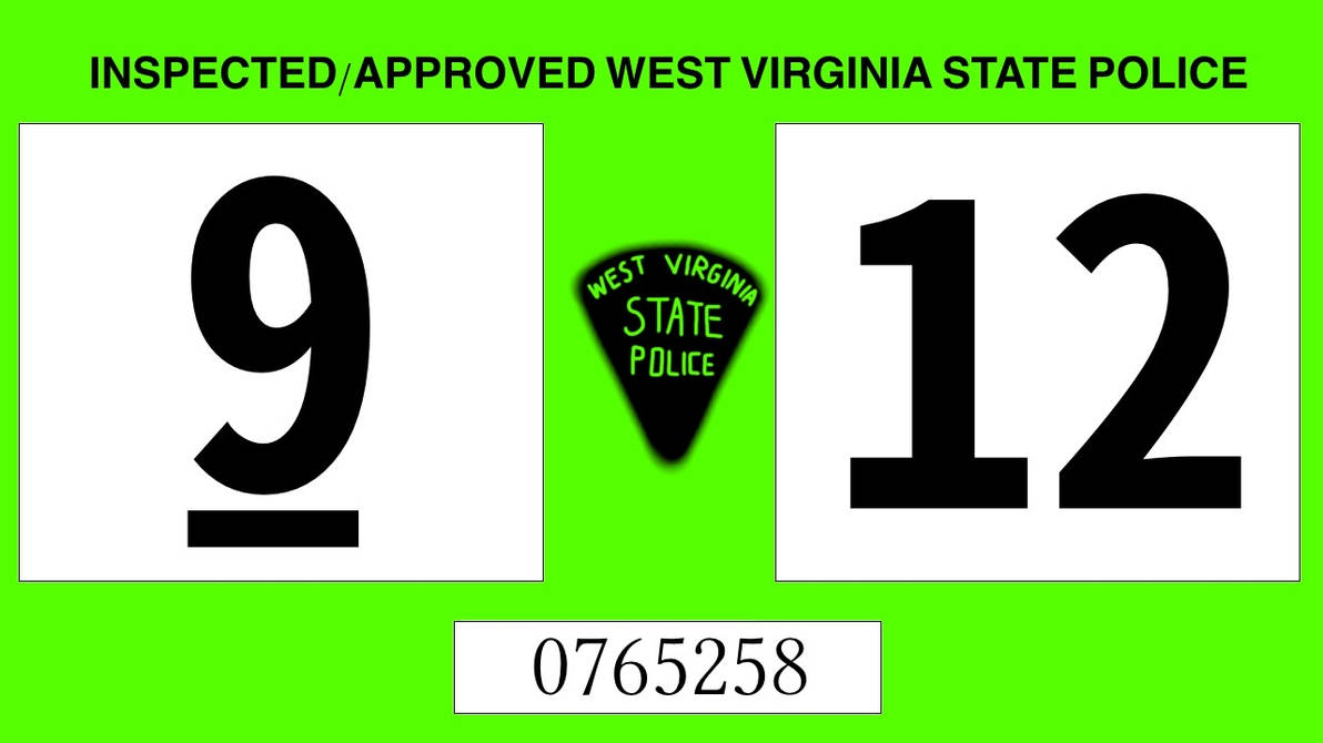 Realistic West Virginia Inspection Sticker By Landenp2020 On DeviantArt realistic-west-virginia-inspection-sticker-by-landenp2020-on-deviantart