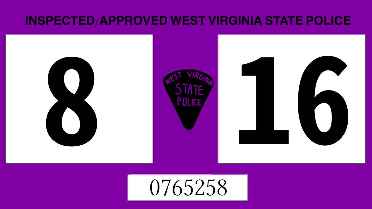 WV Inspection Sticker From 2016 August By Landenp2020 On DeviantArt wv-inspection-sticker-from-2016-august-by-landenp2020-on-deviantart
