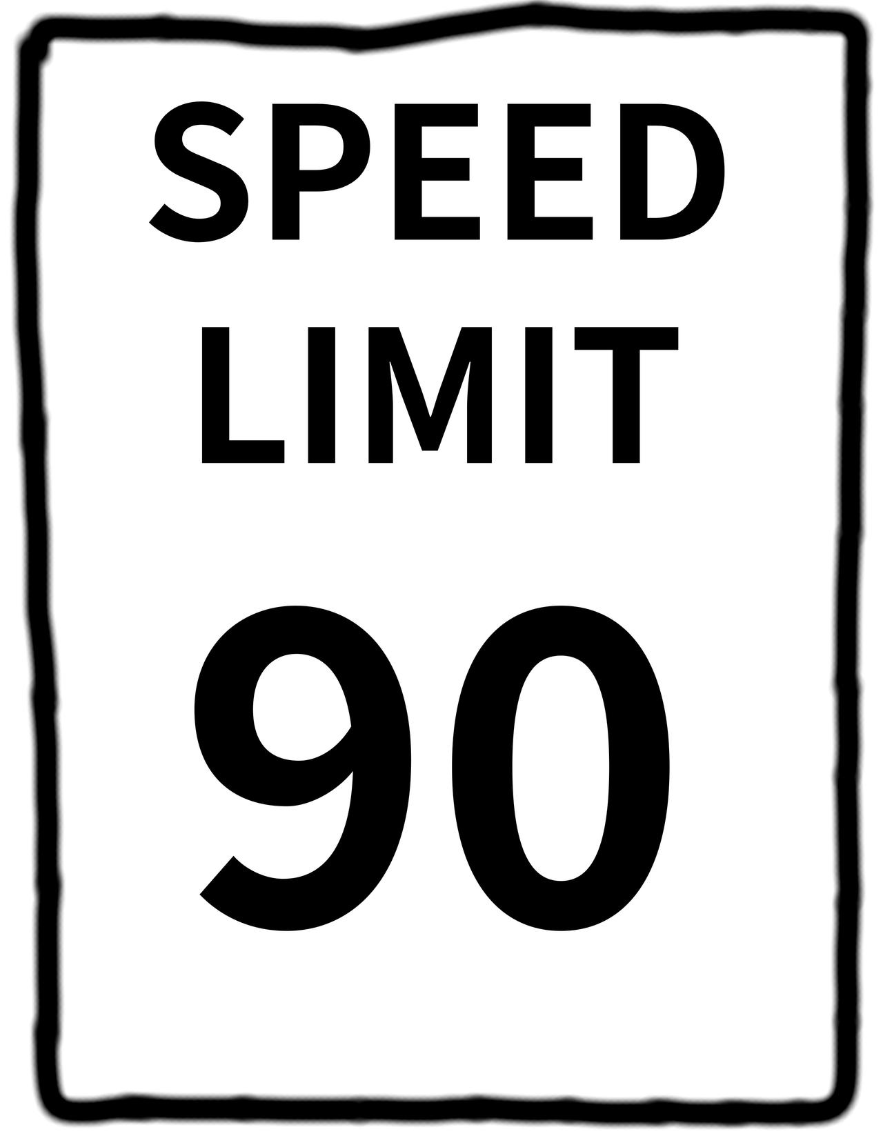 90 Speed Limit Sign Sticker Speed limit 90 sign by Landenp2020 on DeviantArt