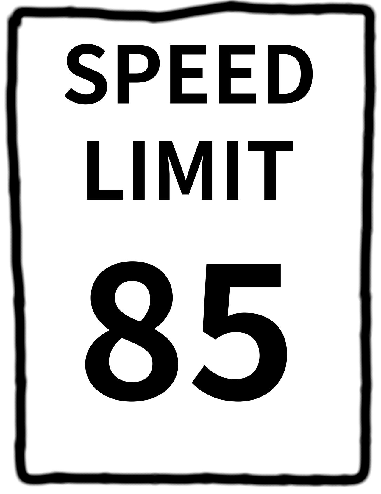 Speed Limit 85 Sign By Landenp2020 On DeviantArt speed-limit-85-sign-by-landenp2020-on-deviantart