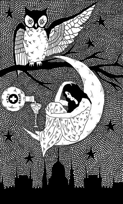 Thirsty Owl by AllieHartley