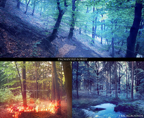 Premade backgrounds ENCHANTED FOREST