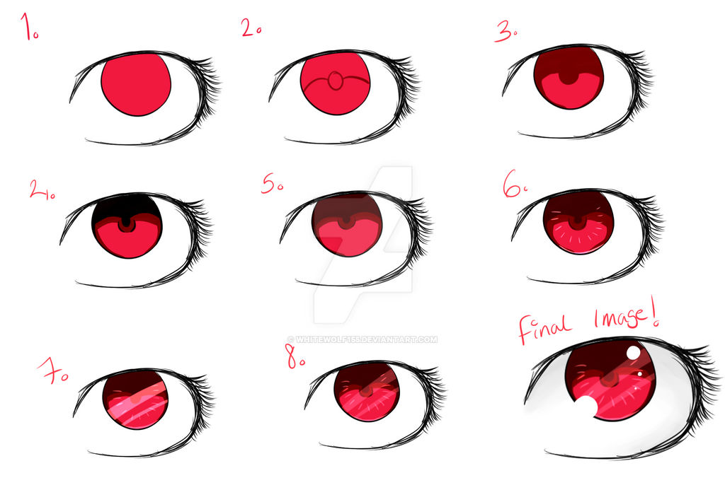 How I Shade Eyes (EXPLAINED IN DESC!!) by WhiteWolf155 on DeviantArt