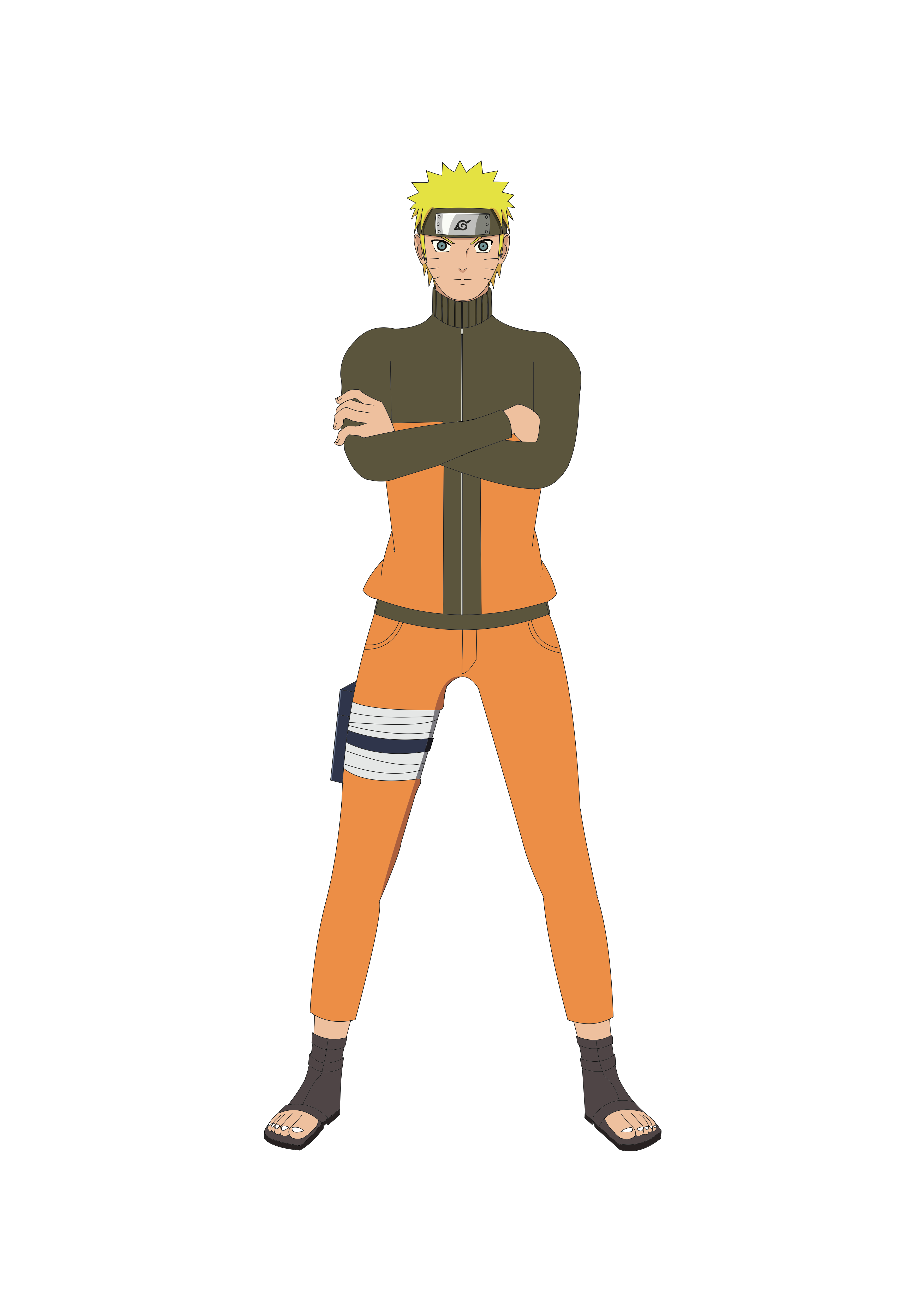 Naruto Full Body Colour Complete By Izzatasyraf On.