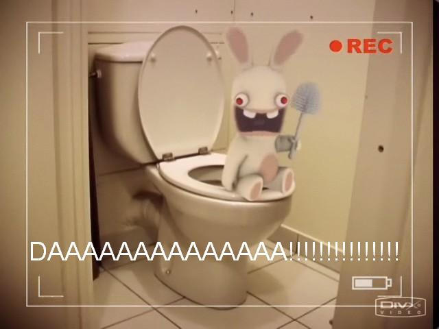 Toilet Simon Rabbit Rabbid in the toilet by Henge-maru on DeviantArt