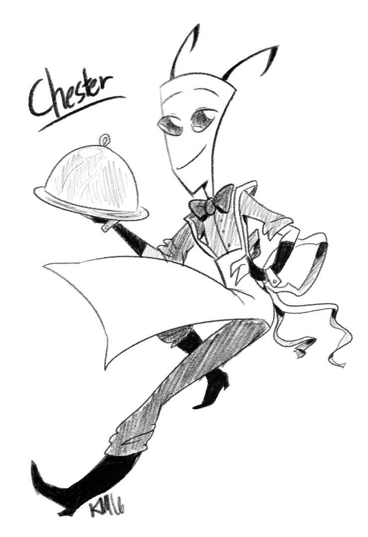 Sketch! Commission: Chester by CuddlesAndHuggles on DeviantArt