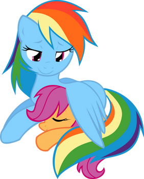 Rainbow Dash and Scootaloo