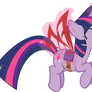 Twilight Sparkle is flying