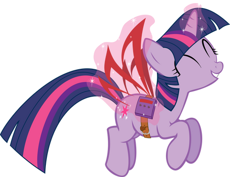 Twilight Sparkle is flying